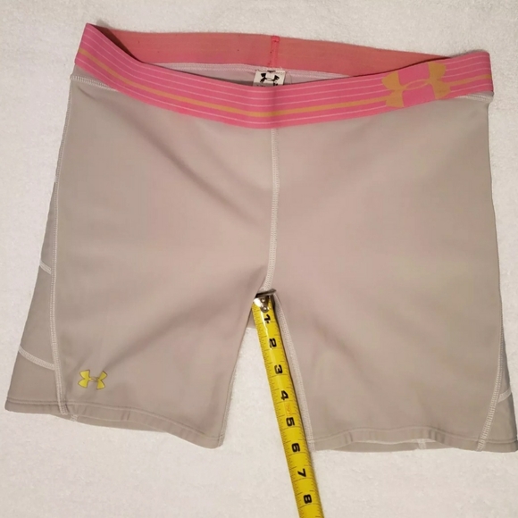 Womens Under Armour Padded Sliding Shorts Size Medium Gray Athletic Compression - Picture 5 of 8